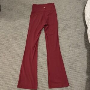 lululemon athletica Burgundy Flare Leggings